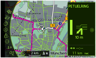 Map rendering engine for navigations in BMW cars